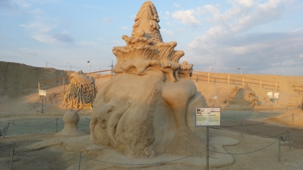 Скульптура из песка 1