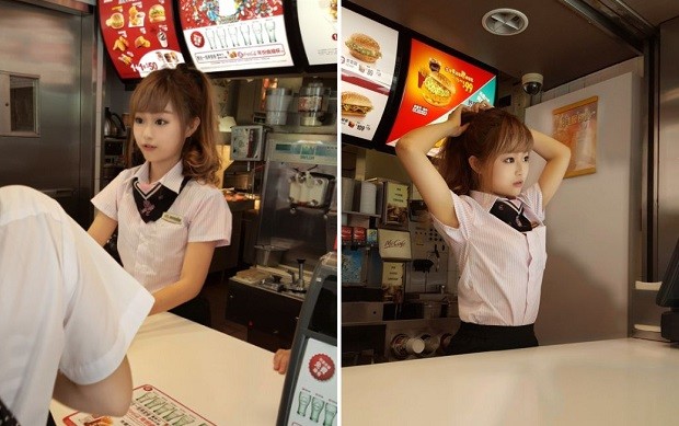 Самая красивая работница McDonald’s