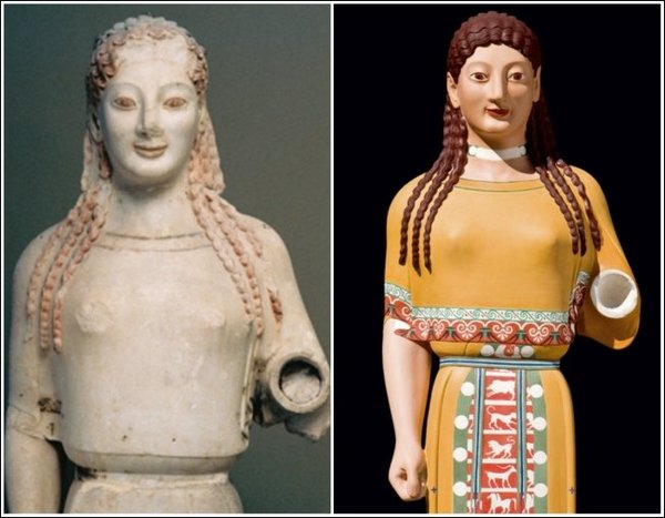 Почему античные статуи имеют "пустые" глаза?